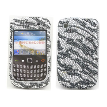 BlackBerry 8520 9300 DIAMOND Case (Zebra)